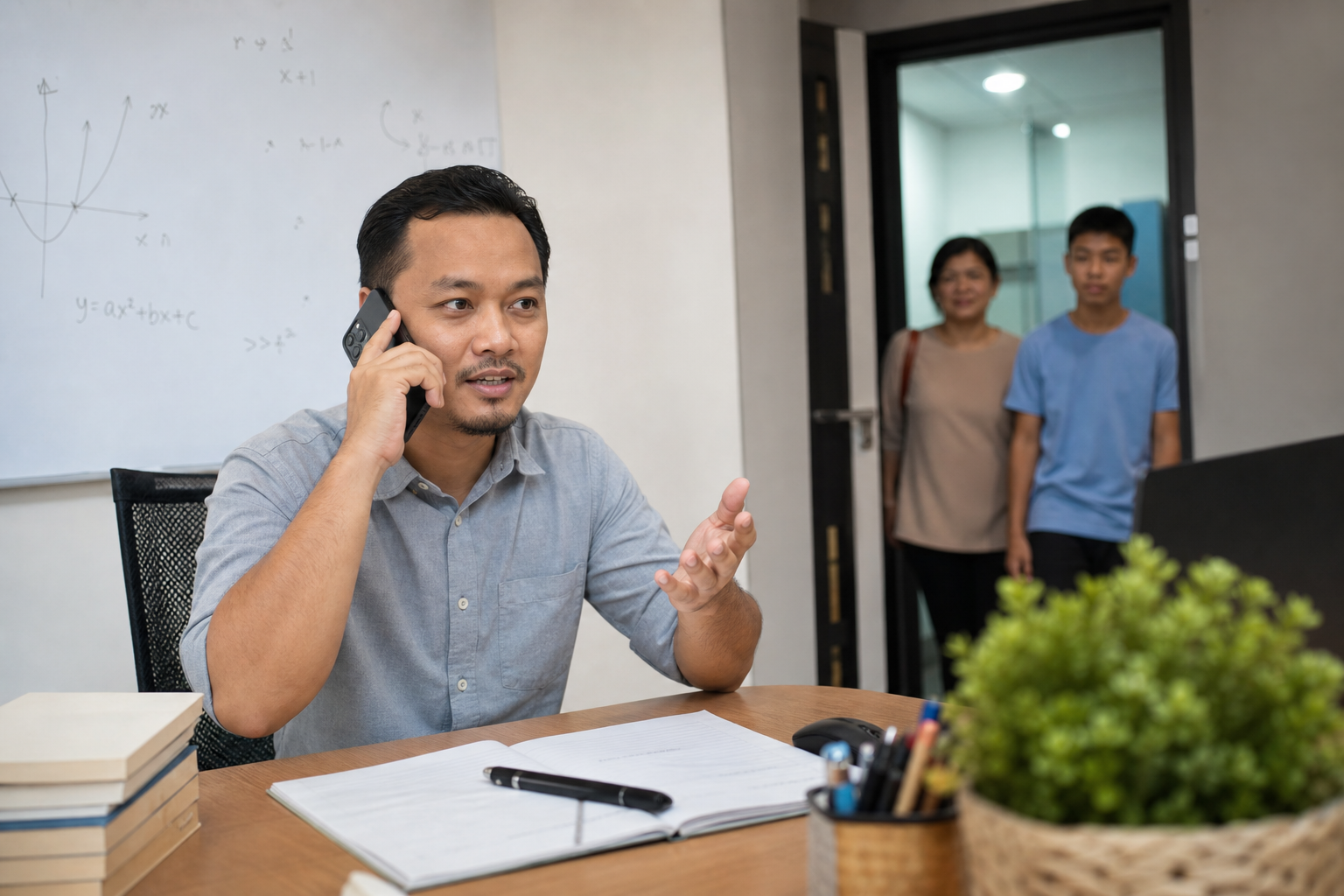 Tuition AI call lifecycle — interest, appointment, reminders, survey